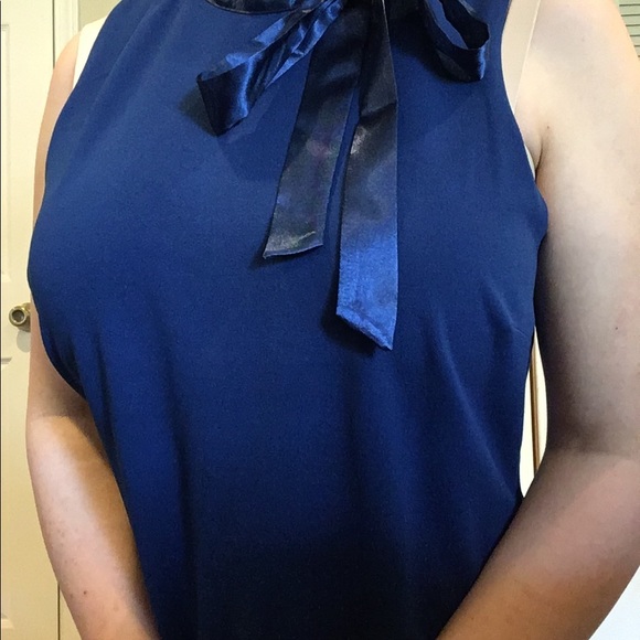 NWOT Scuba Bow Neck Ruffle Mini Dress - Picture 9 of 12